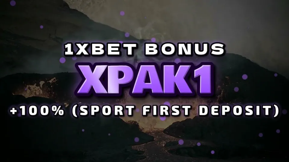 1xBet welcome bonus: how the XPAK1 promo code works on your first deposit